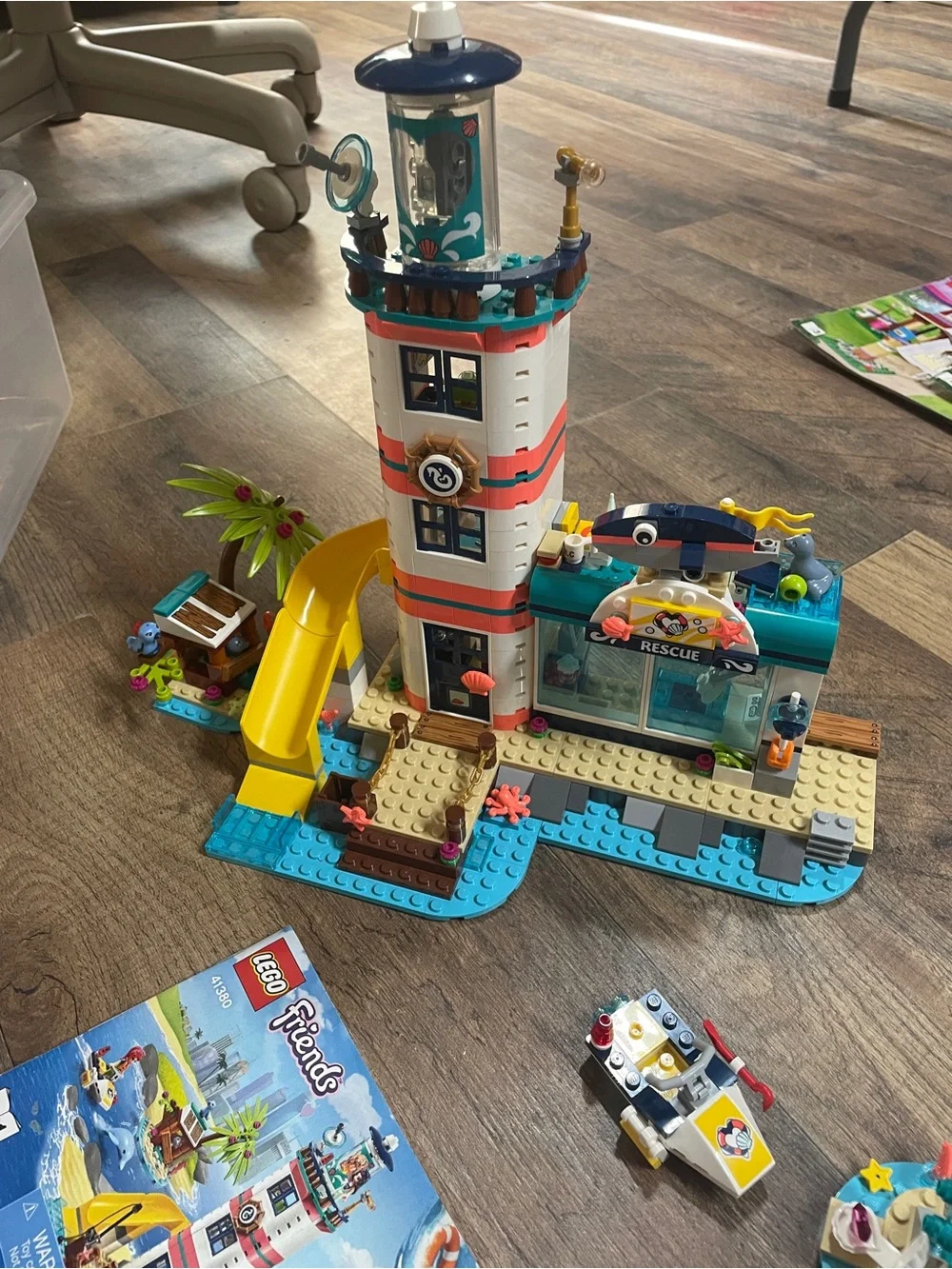LEGO Friends Teal Yellow White Lighthouse Playset